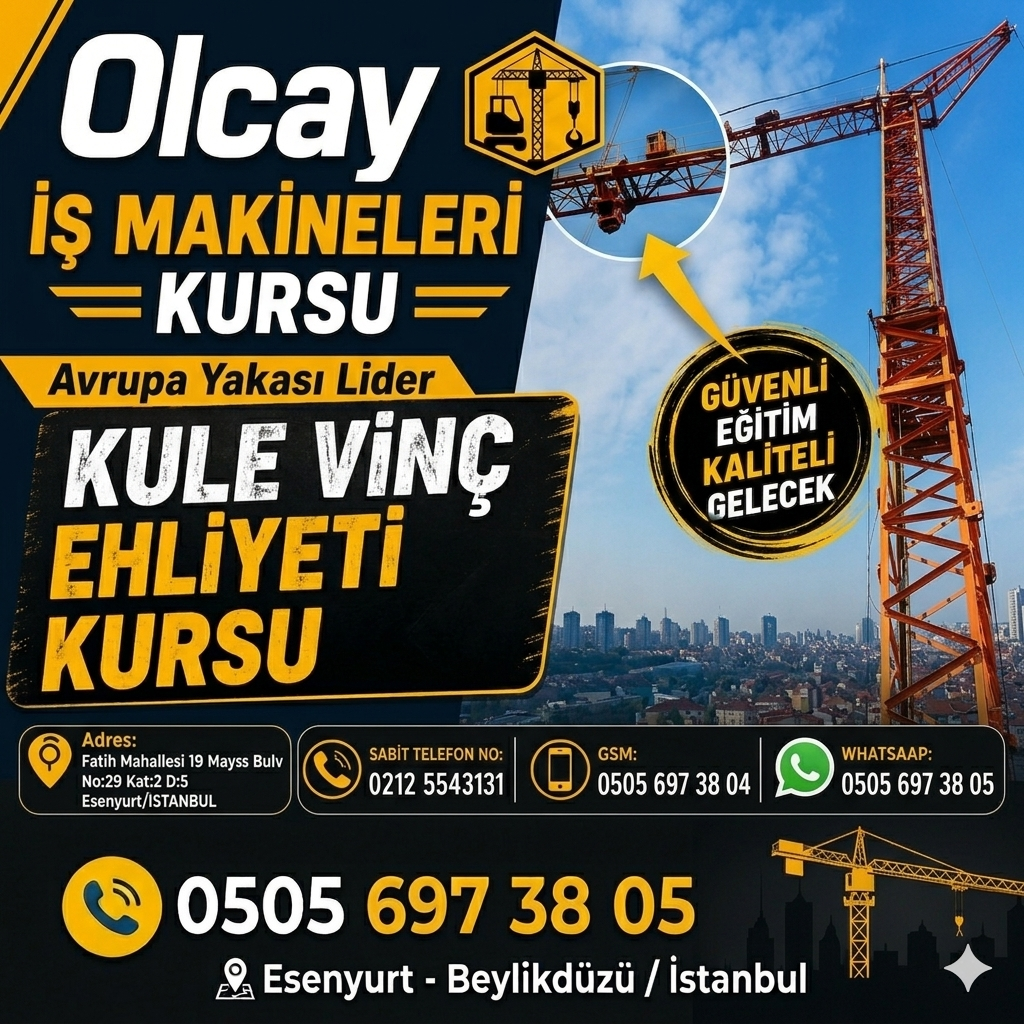 En yakın kule vinç ehliyeti sınavı